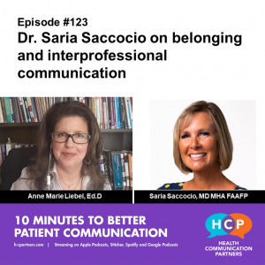 Dr. Saria Saccocio on belonging and interprofessional communication