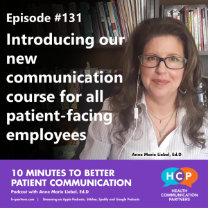 Introducing our new communication course for all patient-facing employees