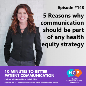 5 reasons why communication should be part of any health equity strategy