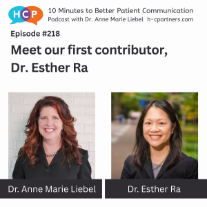 Meet our first contributor, Dr. Esther Ra