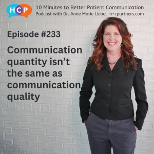 Communication quantity isn’t the same as communication quality